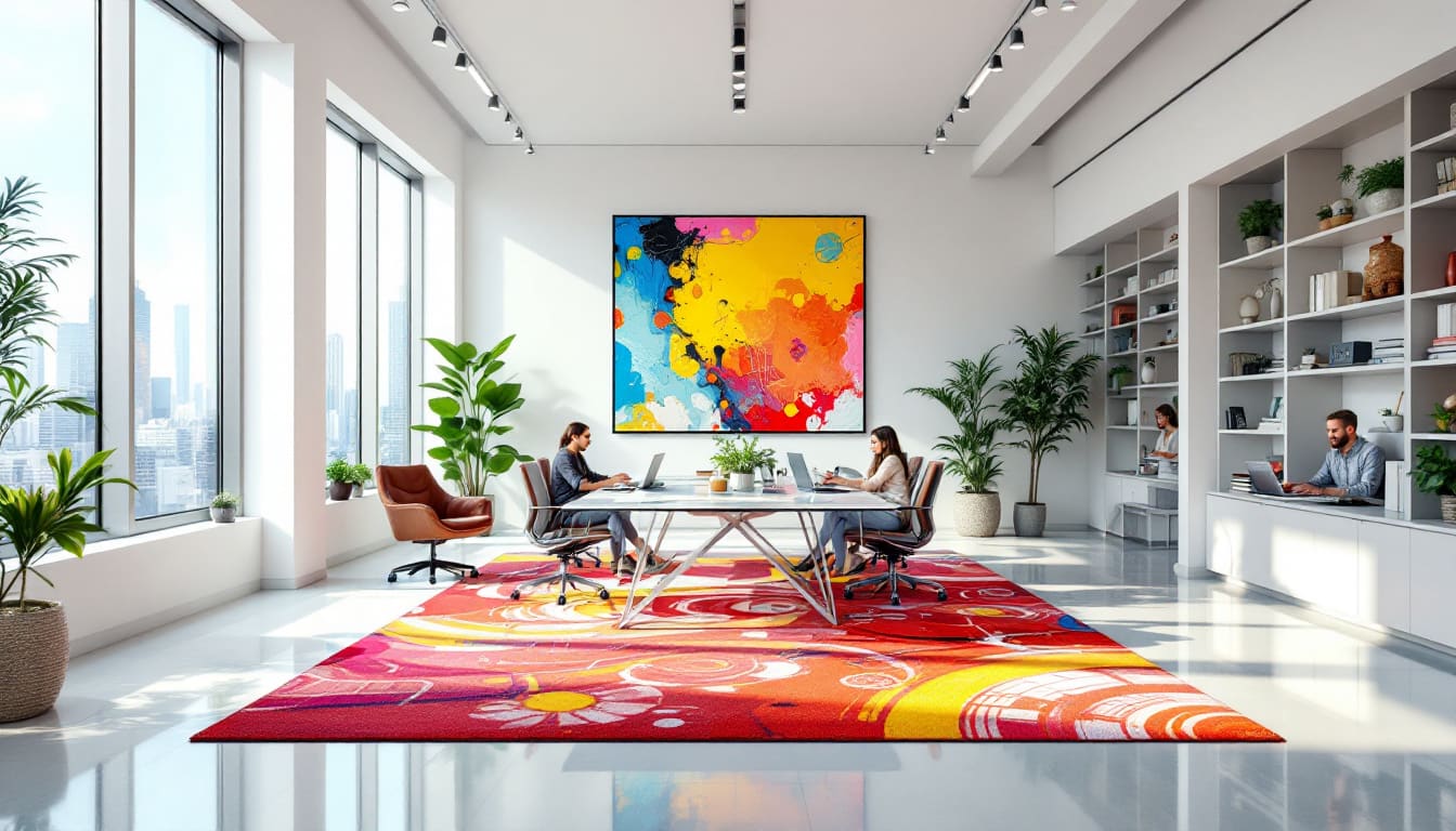 découvrez nos tapis walt disney, une touche de magie pour votre espace de travail. offrez à vos employés une décoration inspirante qui égaye leur journée et renforce l'esprit d'équipe. transformez votre bureau en un lieu convivial et joyeux grâce à ces tapis uniques qui allient style et bonne humeur.